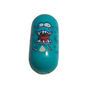 Mighty Beanz T Rex Bean Series 2 2003 Collectible Toy Moose Blue Kid Collection